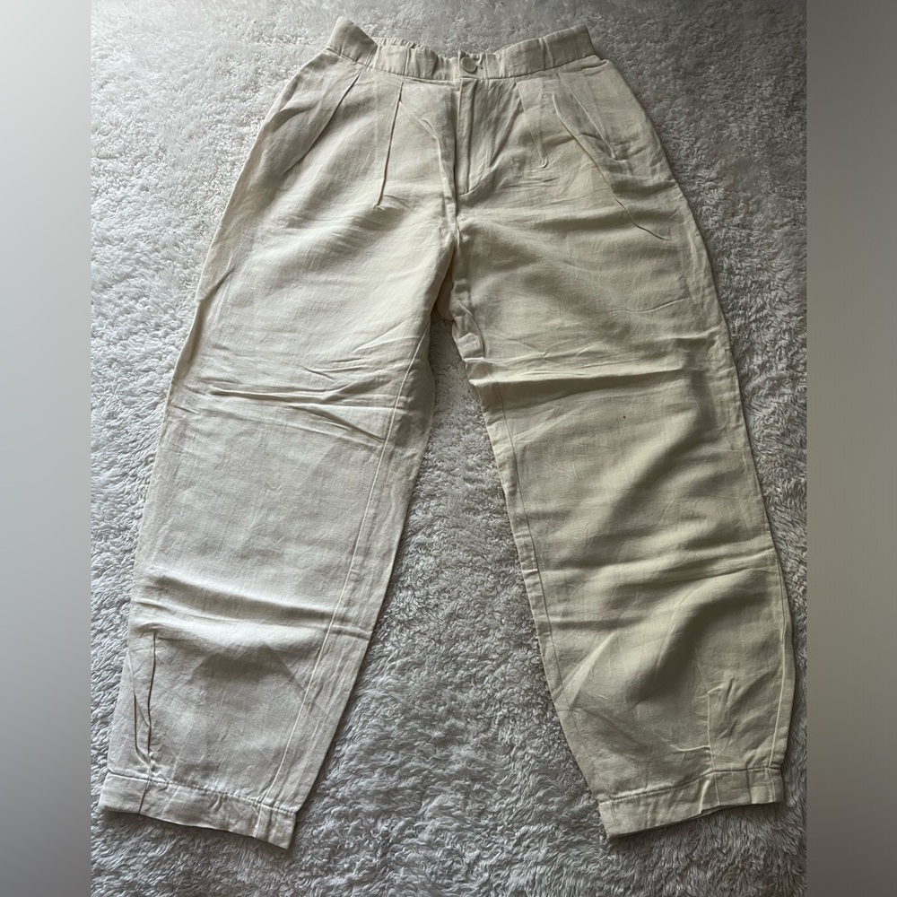 White/ cream color Zara Linen Pants